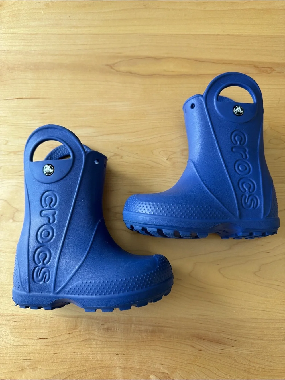 Crocs Kids Classic Handle It Rain Boots Blue size 8